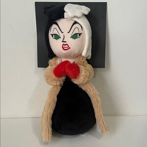 NWT Disney Villains Cruella Dog Squeaker Toy